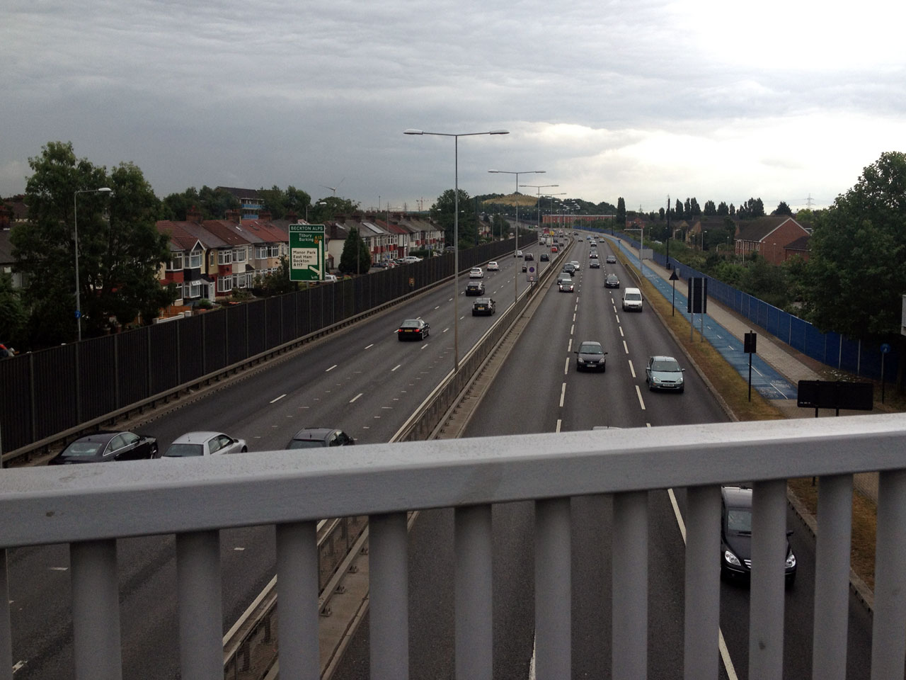 The A13 at Beckton, London