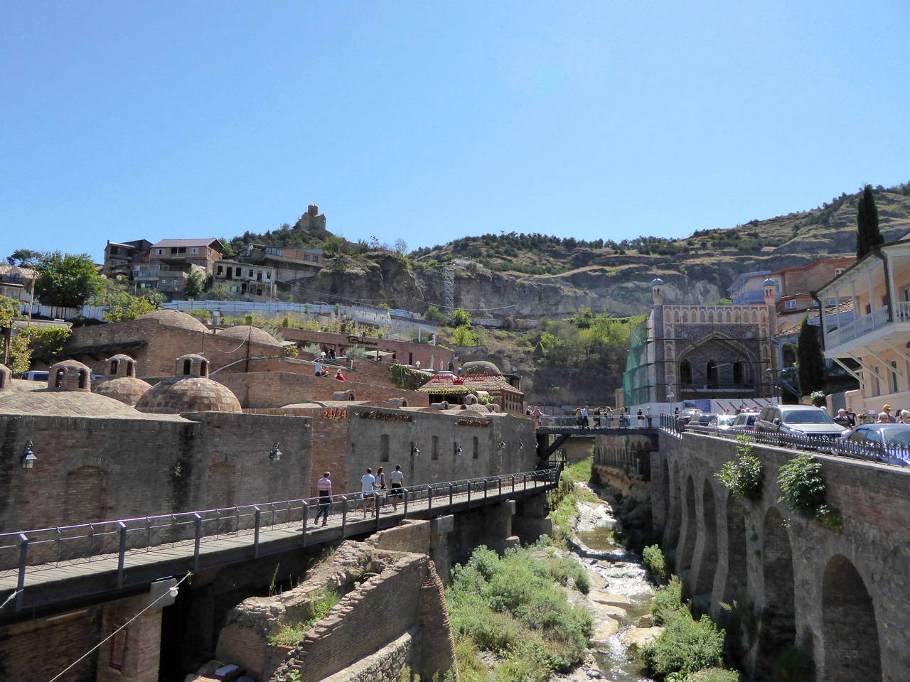 Abanotubani sulphur baths and the Juma Mosque, Tbilisi