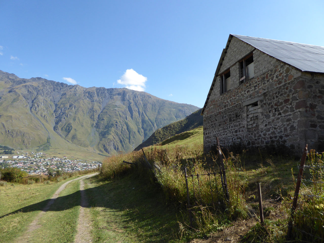 Countryside around Gergeti, Georgia