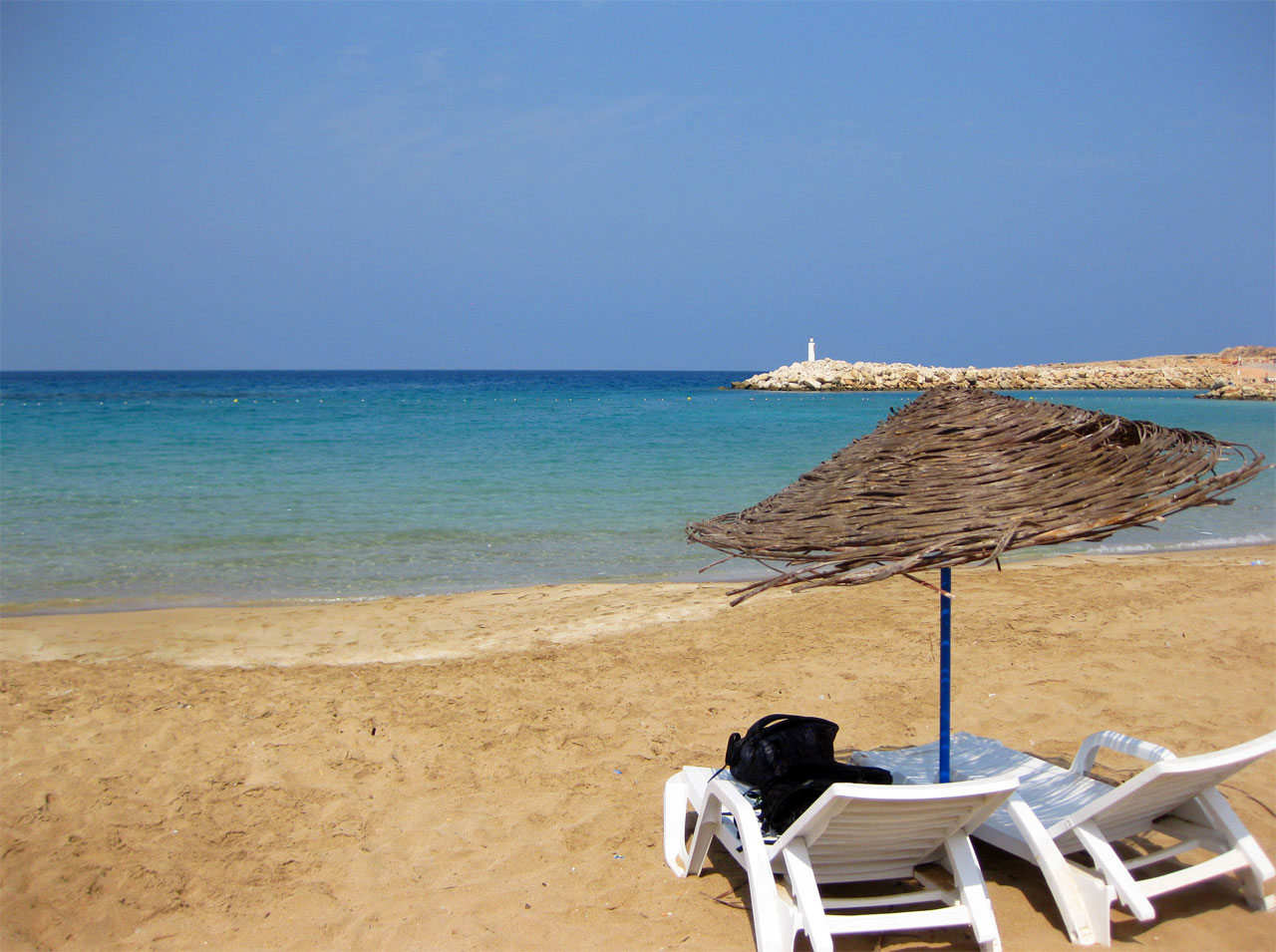 An empty beach in Northern Cyprus