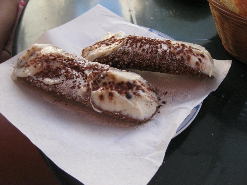 Cannoli at Trattoria Family, Palermo, Sicily