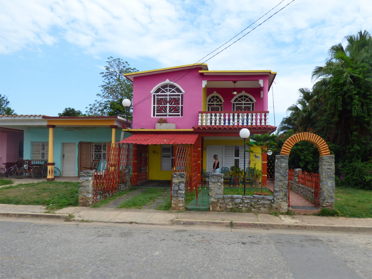 Colourful casas in Viñales, Cuba