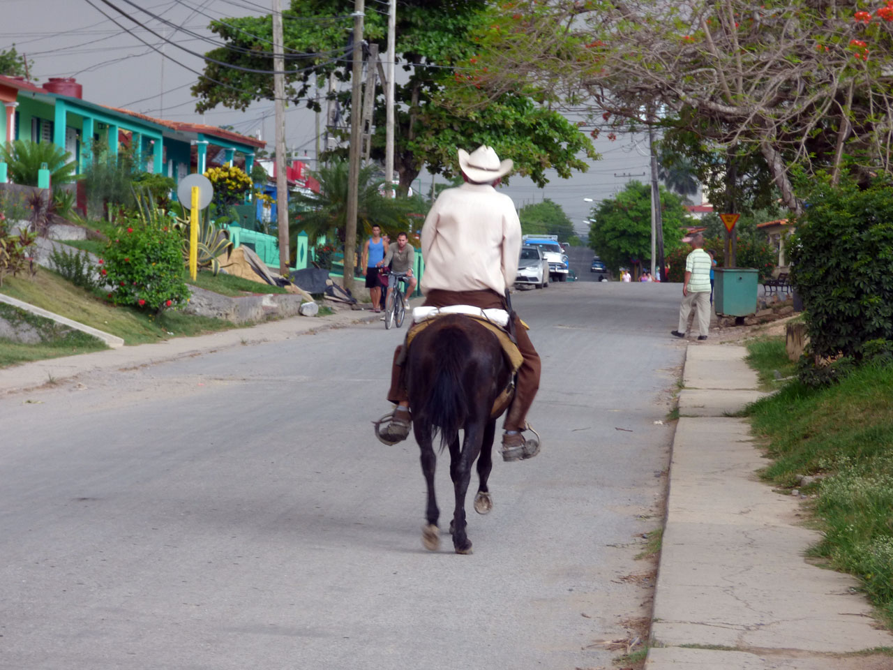 Farmer on horseback in Viñales, Cuba