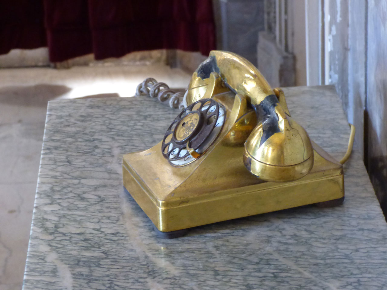 Fulgencio Batista's gold phone in the Museum of the Revolution, Havana