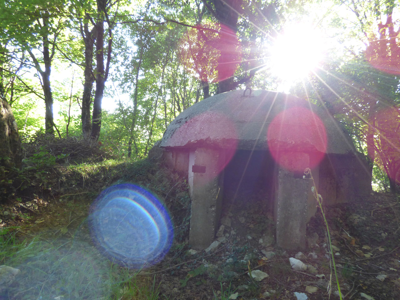 One of Hoxha's bunkers on Mount Dajti, Tirana, Albania