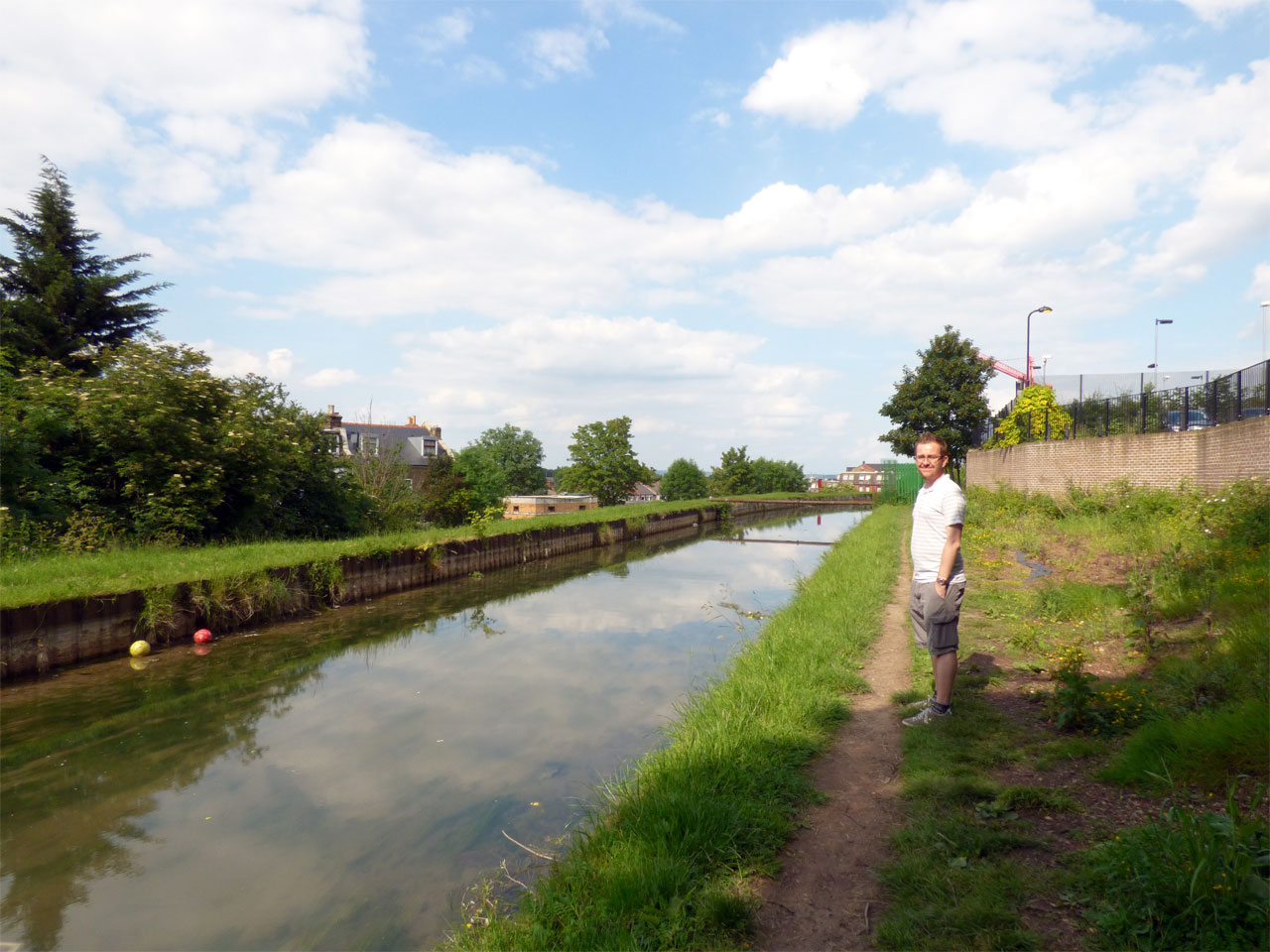 Me by the New River, Capital Ring Walk, London