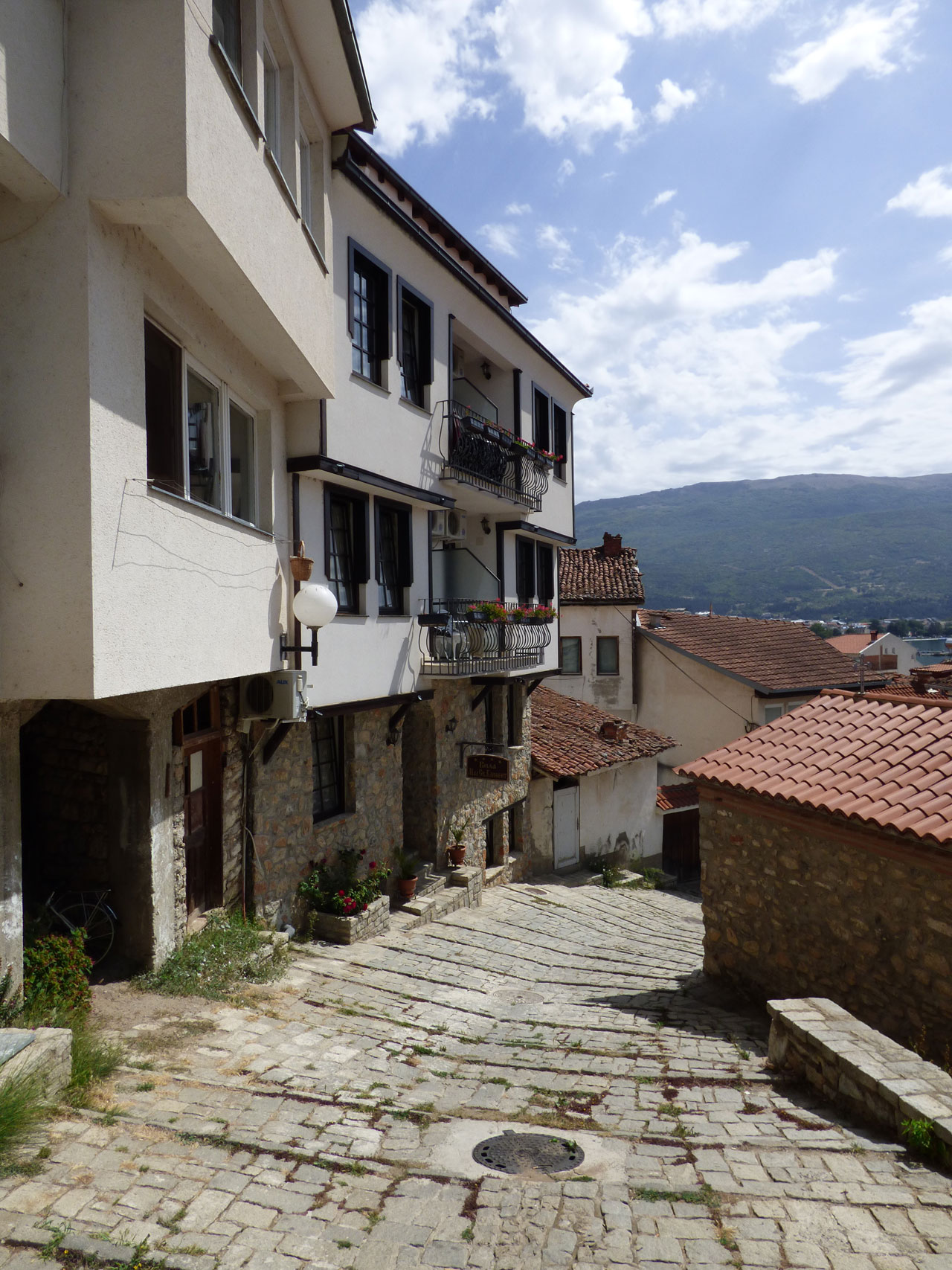 Street in Ohrid old town, Macedonia