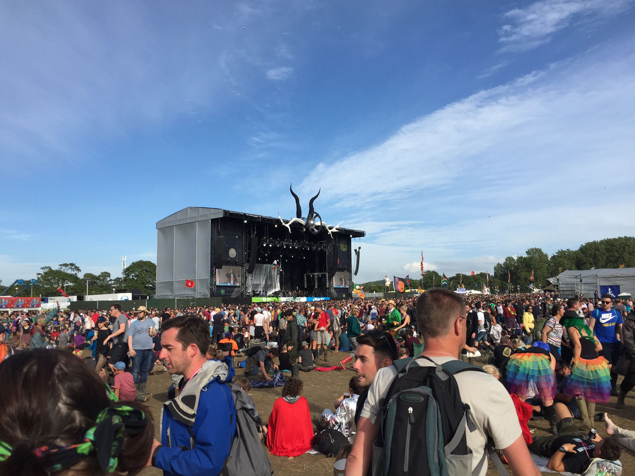 Sunny skies over the Other Stage, Glastonbury 2015