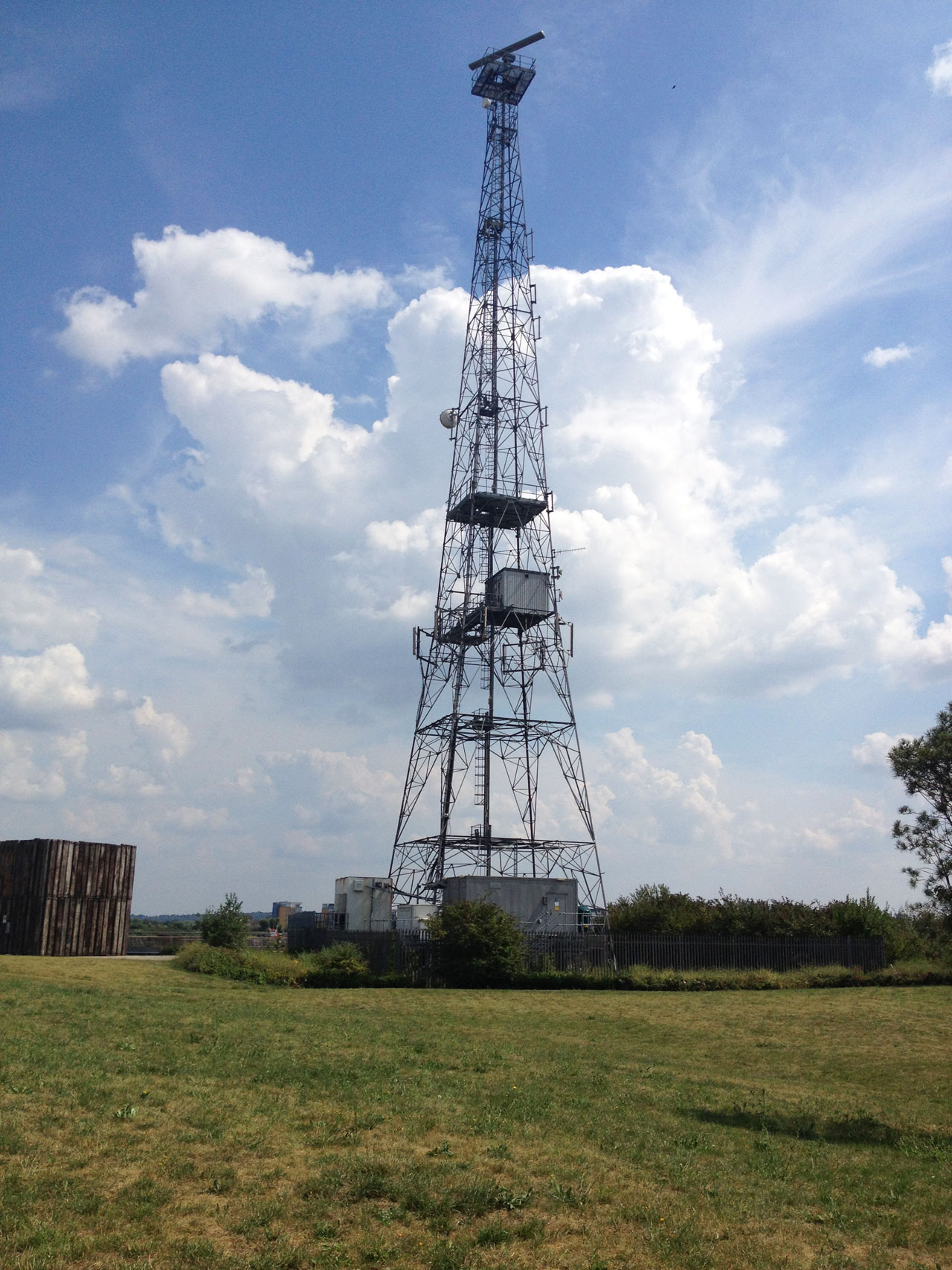 Radio mast at Gallions Reach, London