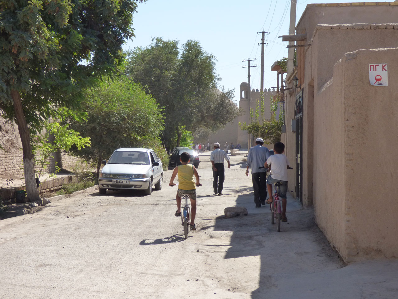 Residential street in Khiva