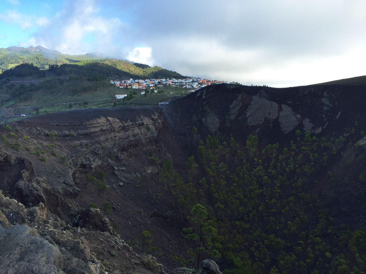 Crater of San Antonio volcano, La Palma