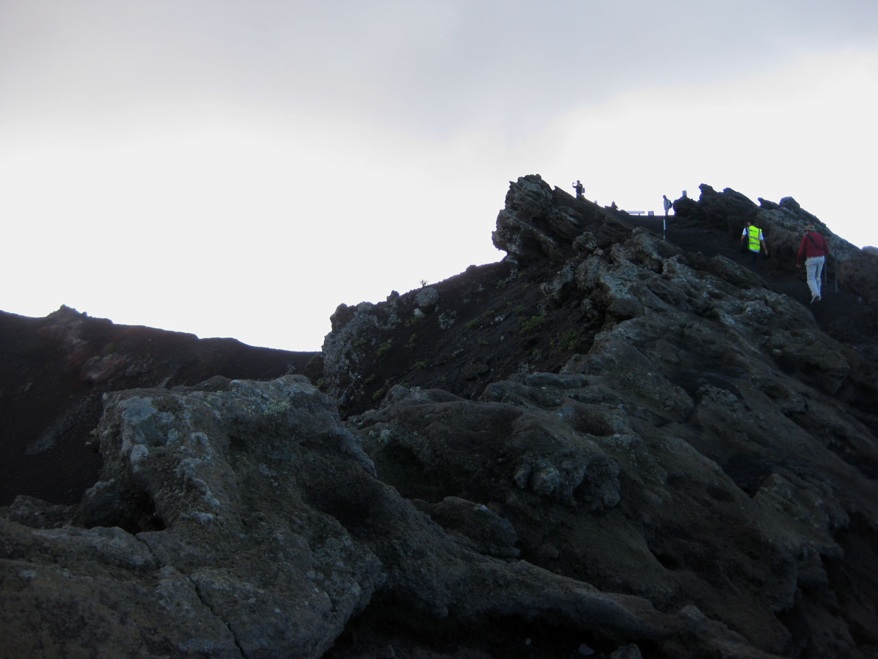 Climbing San Antonio volcano, La Palma