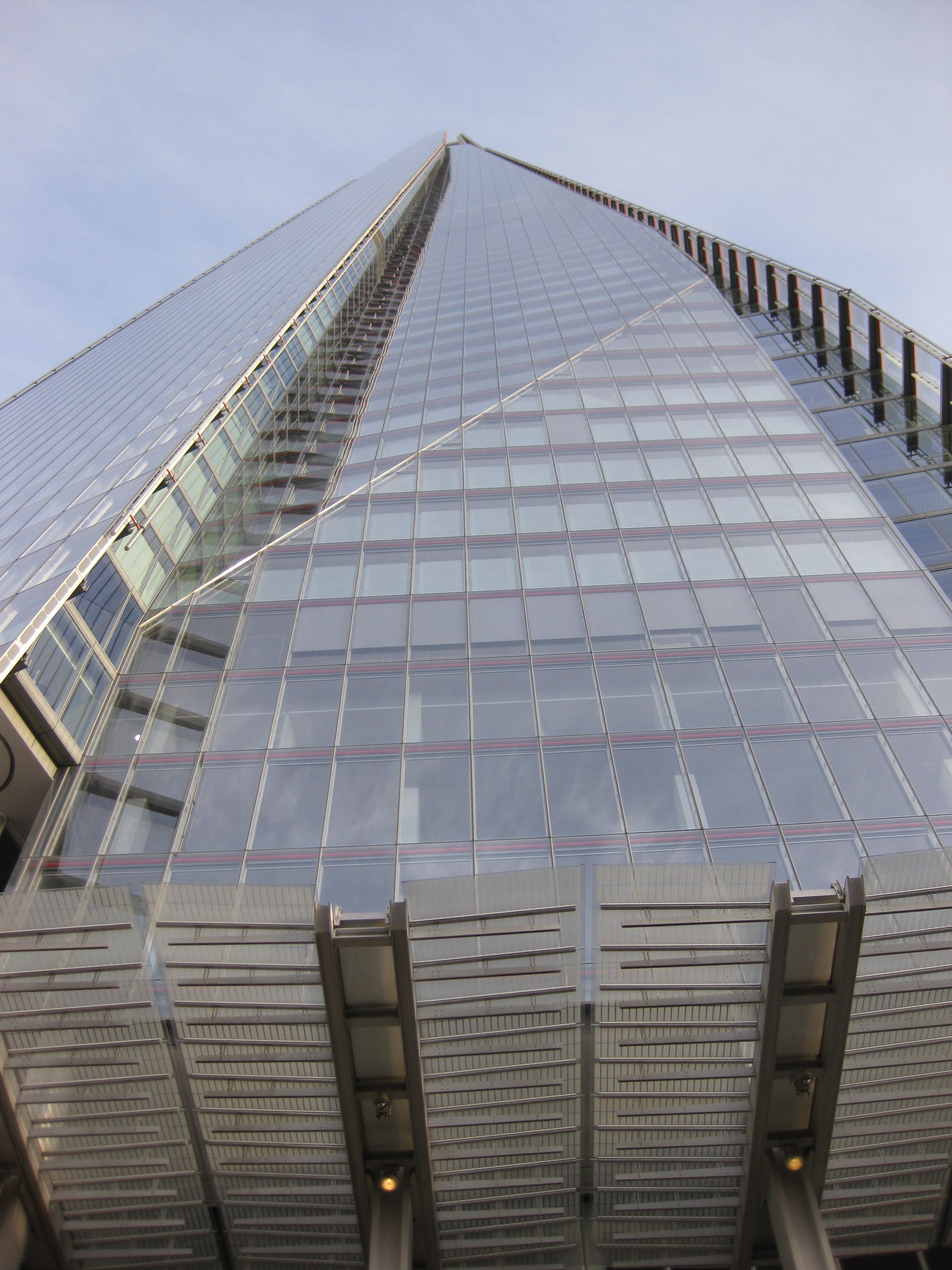 At the foot of The Shard, London