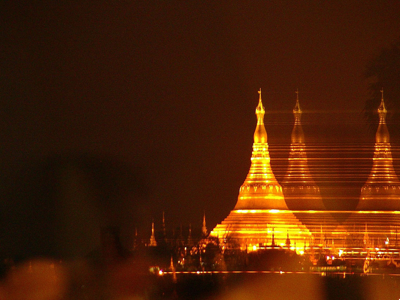 The Shwedagon Paya in Yangon, Burma