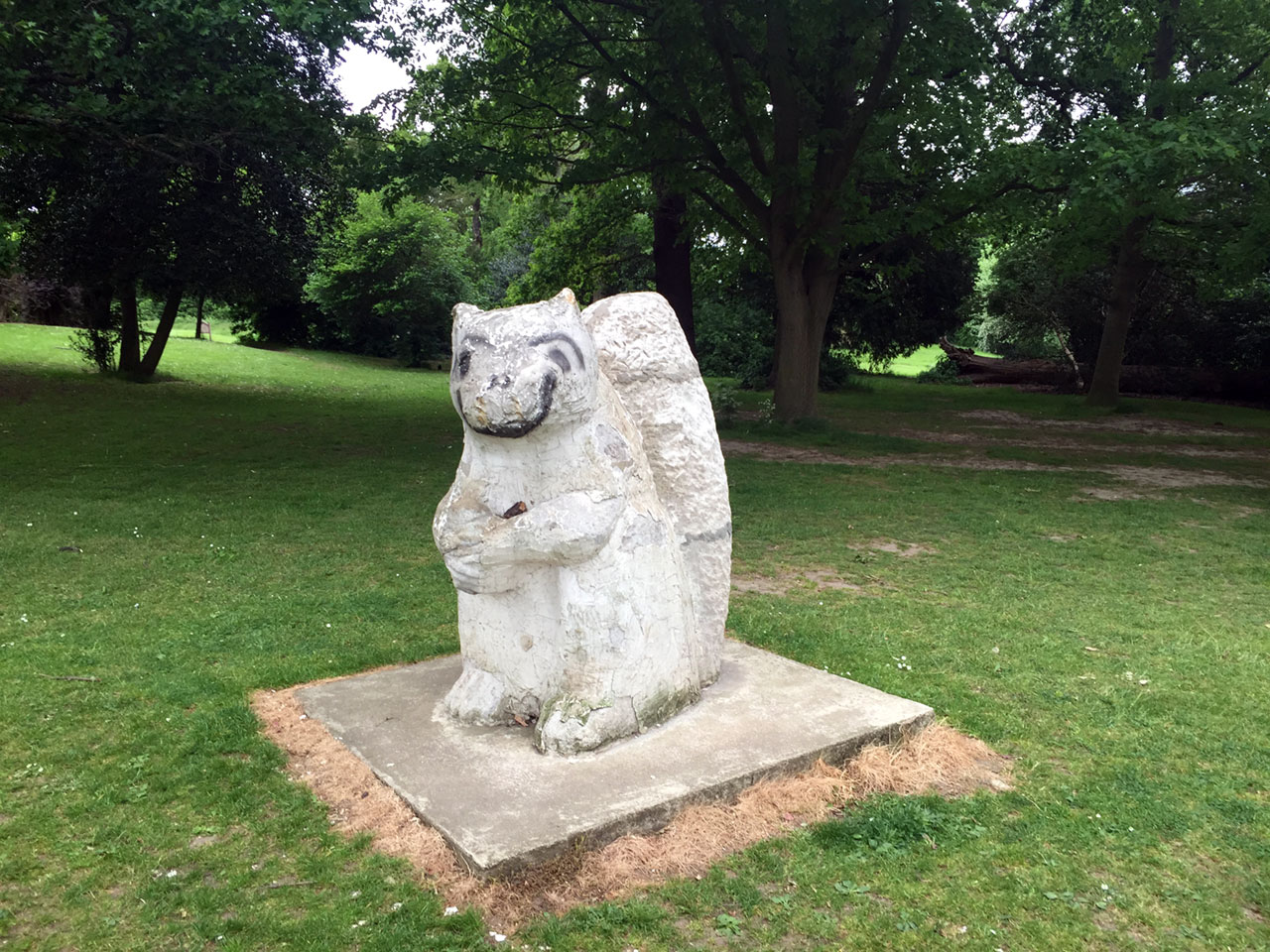 Squirrel sculpture, Beckenham Place Park