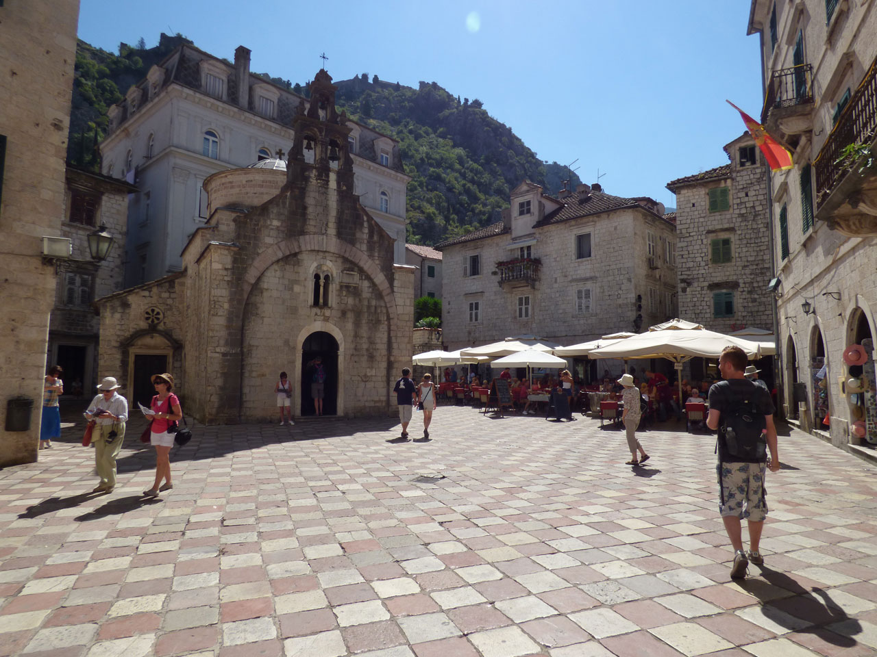 St Luke's Square, Kotor, Montenegro