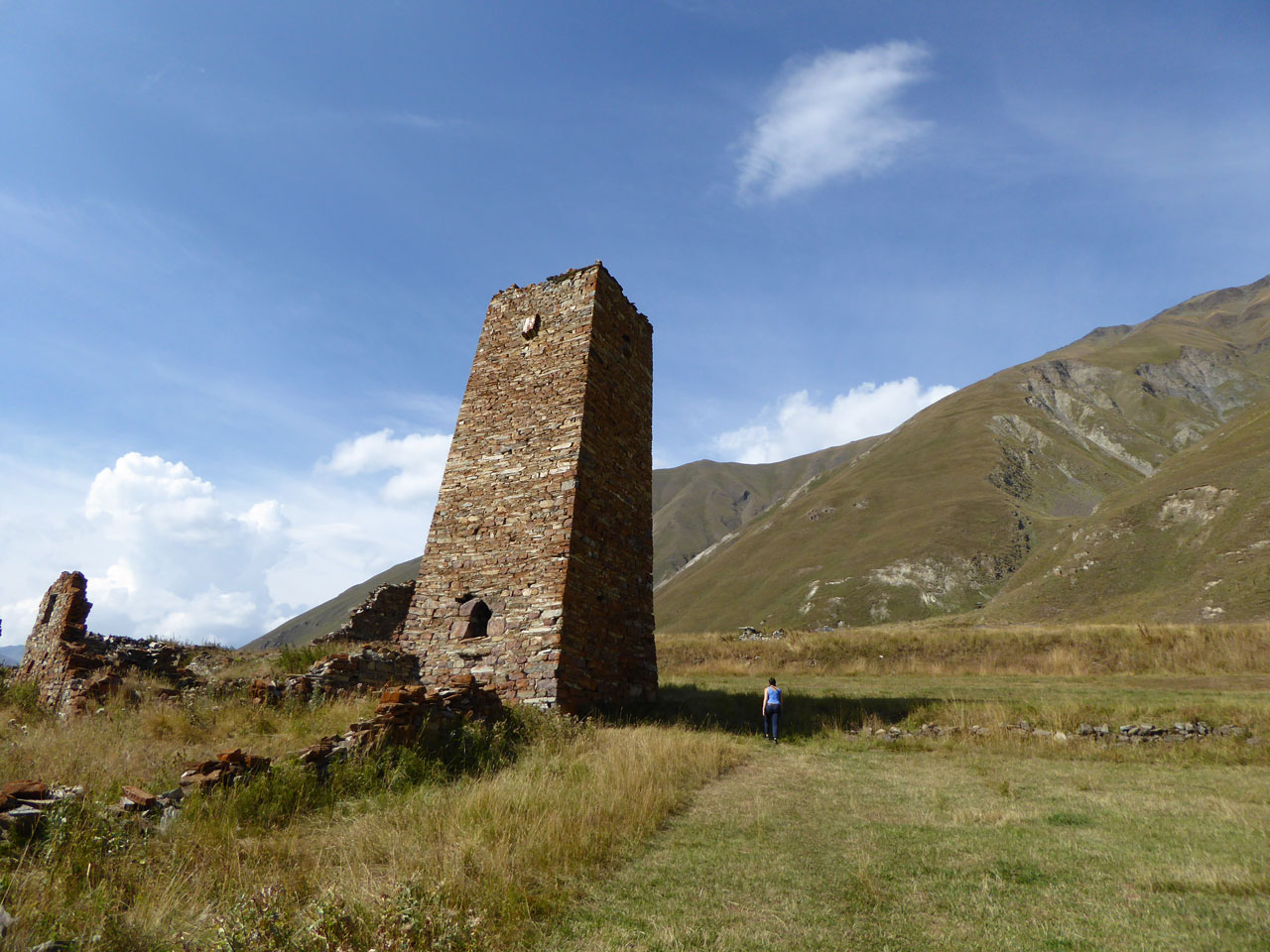 Ruined stone tower near Ketrisi, Georgia