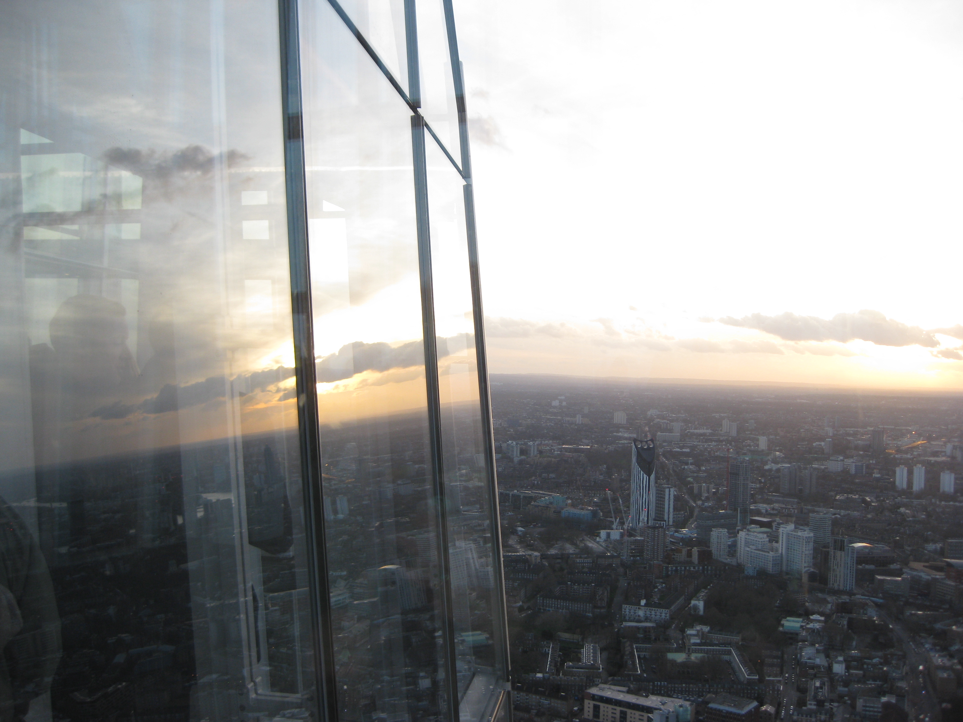 View of the Strata SE1 from The Shard, London