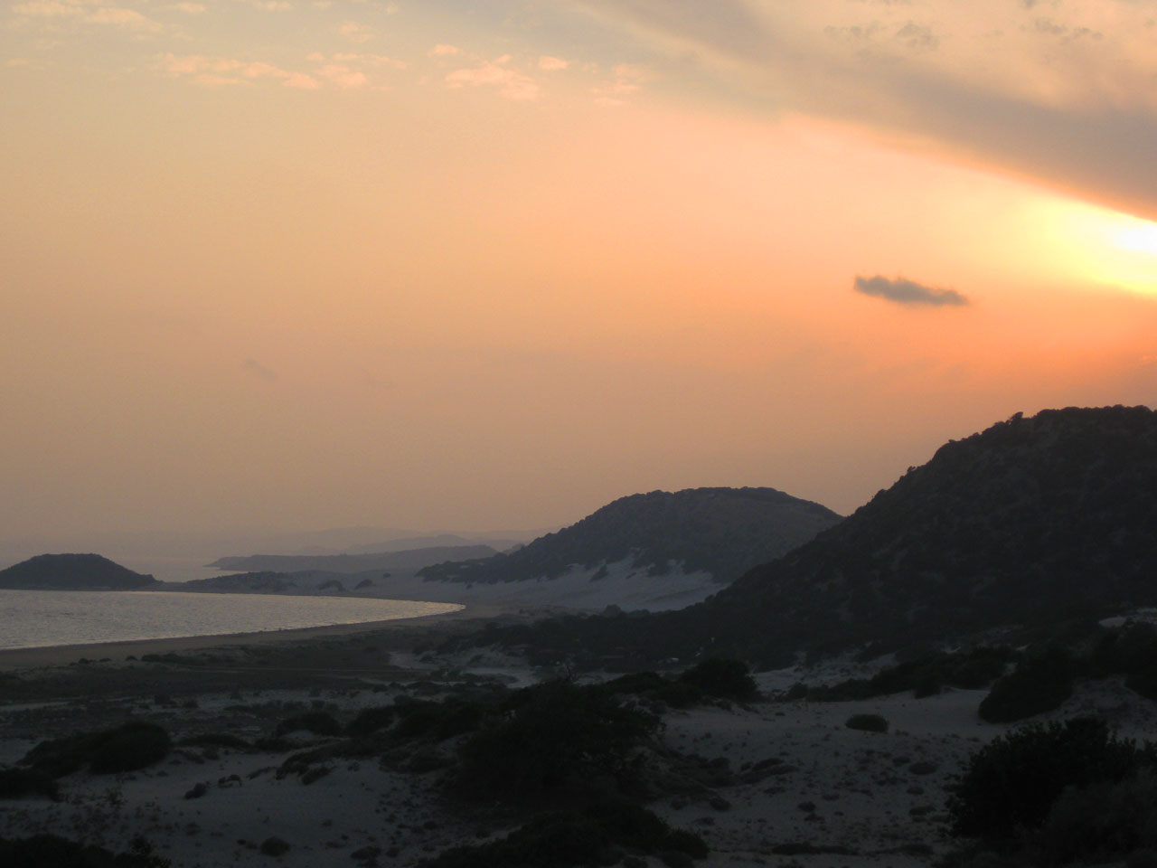 Sunset at Golden Beach, Karpaz Peninsula, Cyprus