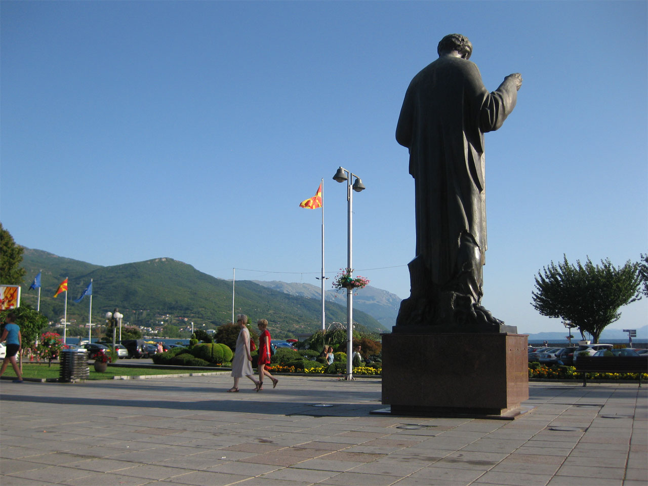 Sveti Kliment square, Ohrid, Macedonia