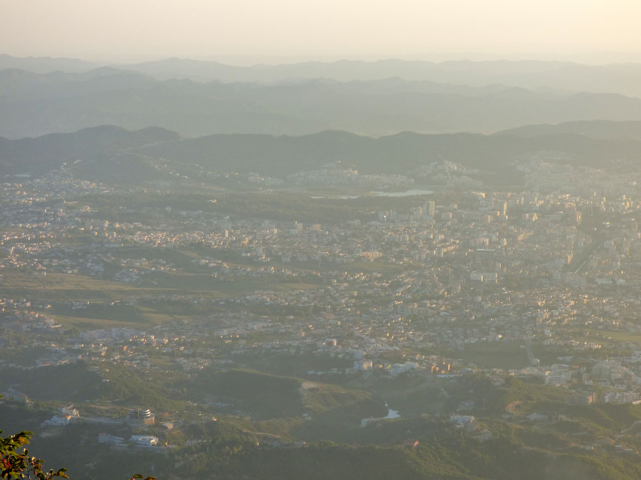 View of Tirana from Mount Dajti, Albania