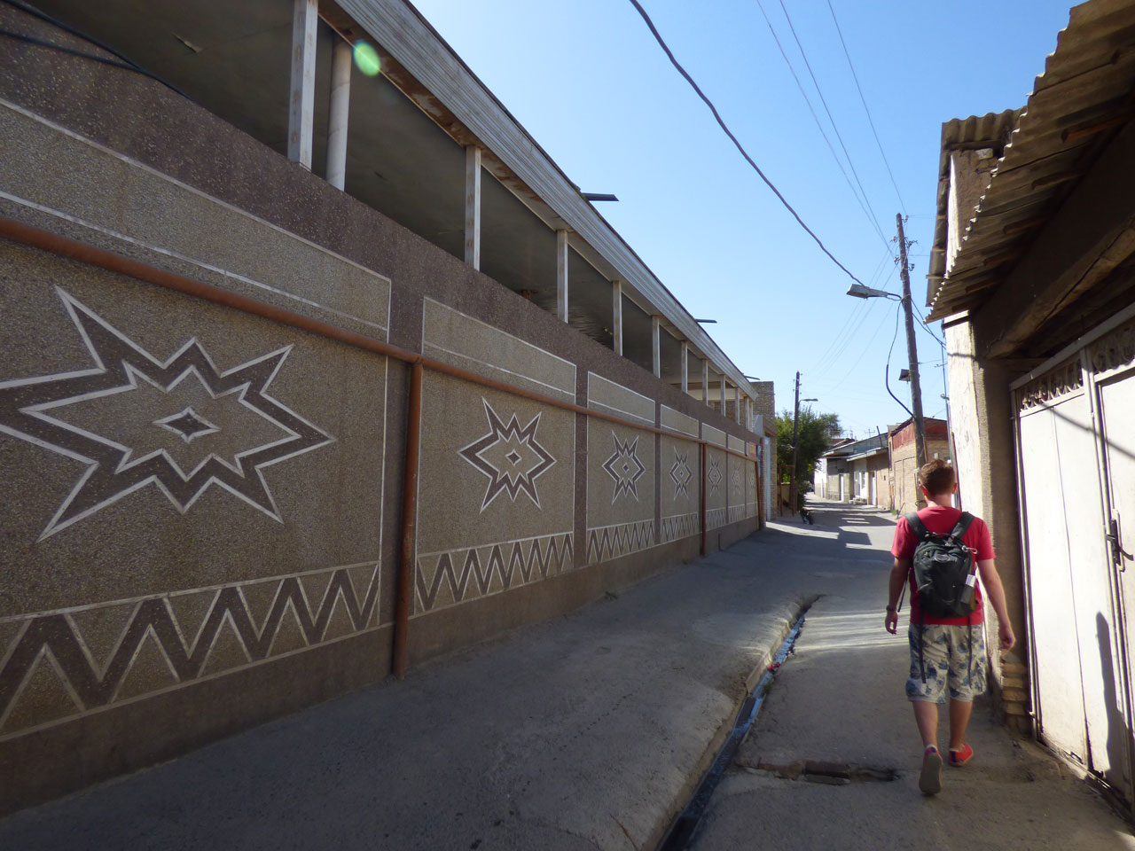 Me exploring Samarkand's Old Town