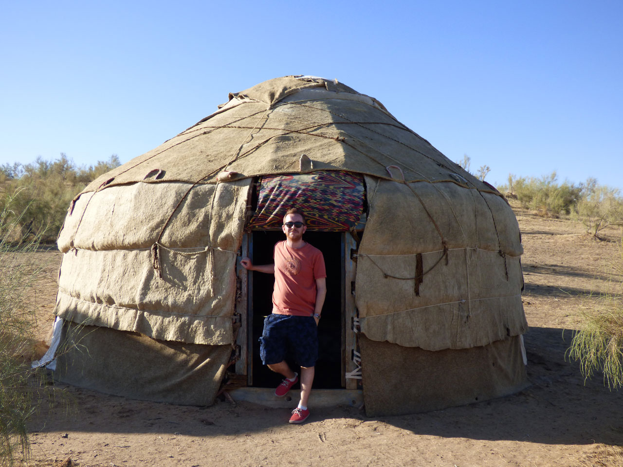 Our yurt at the Yangikazgan Desert Camp, Uzbekistan