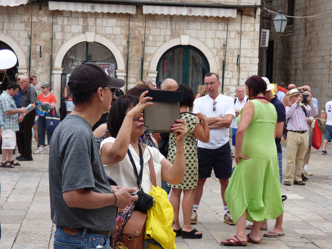 Tourists in Dubrovnik, Croatia