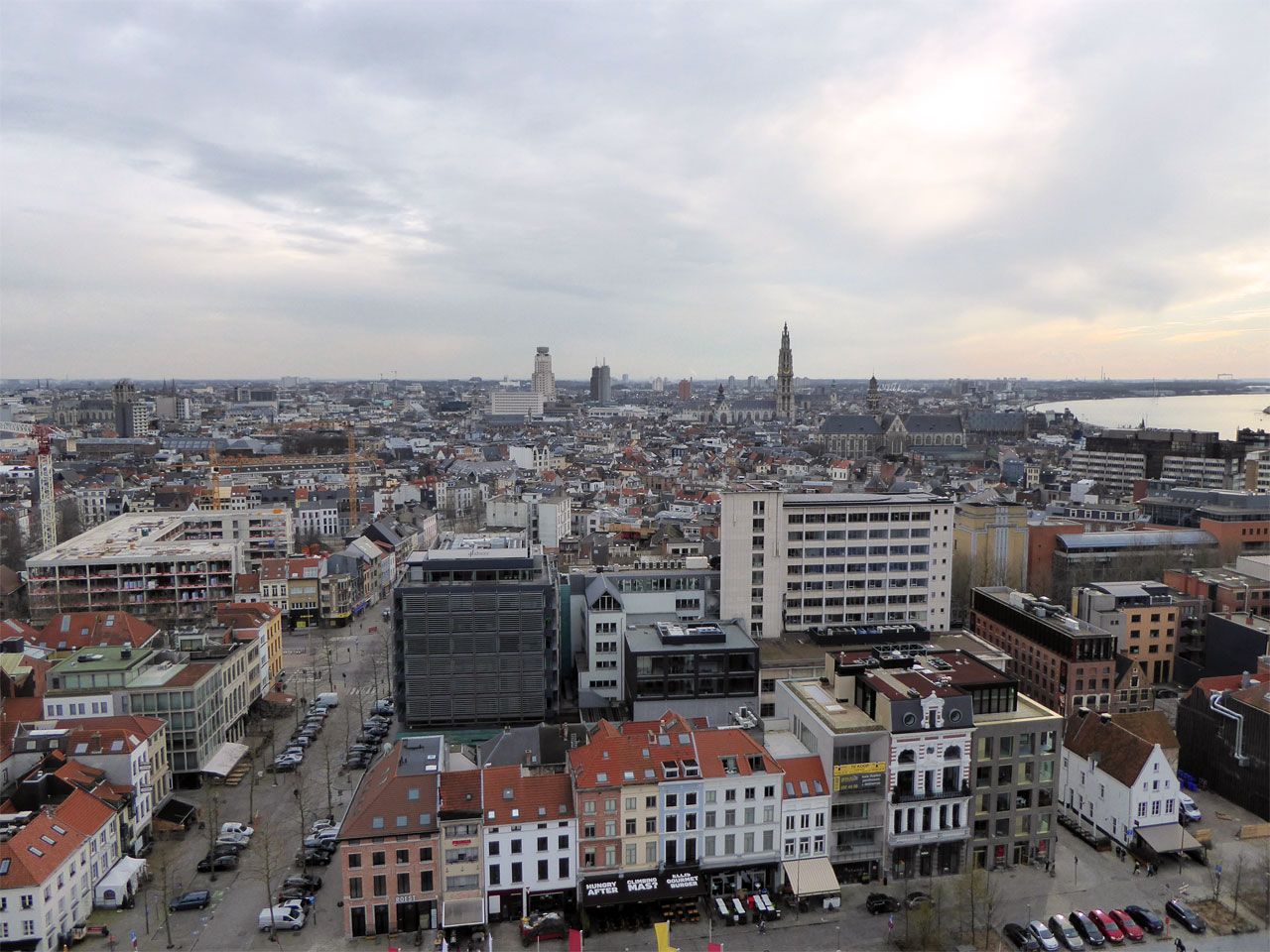 View from the MAS roof terrace, Antwerp