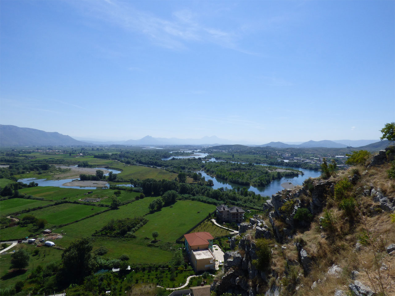 View from the Rozafa Fortress, Shkodër, Albania