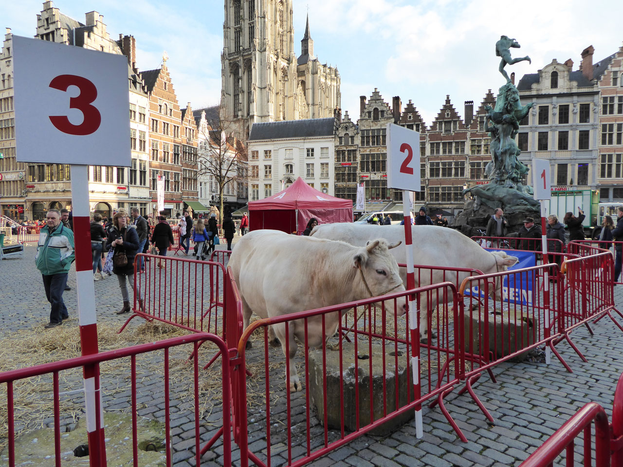 The weighing of the fat ox in Grote Markt, Antwerp