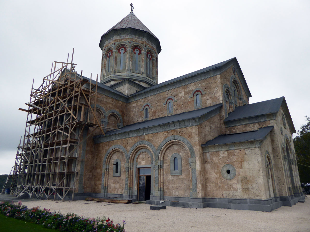 New church being built at Bodbe Monastery, Georgia