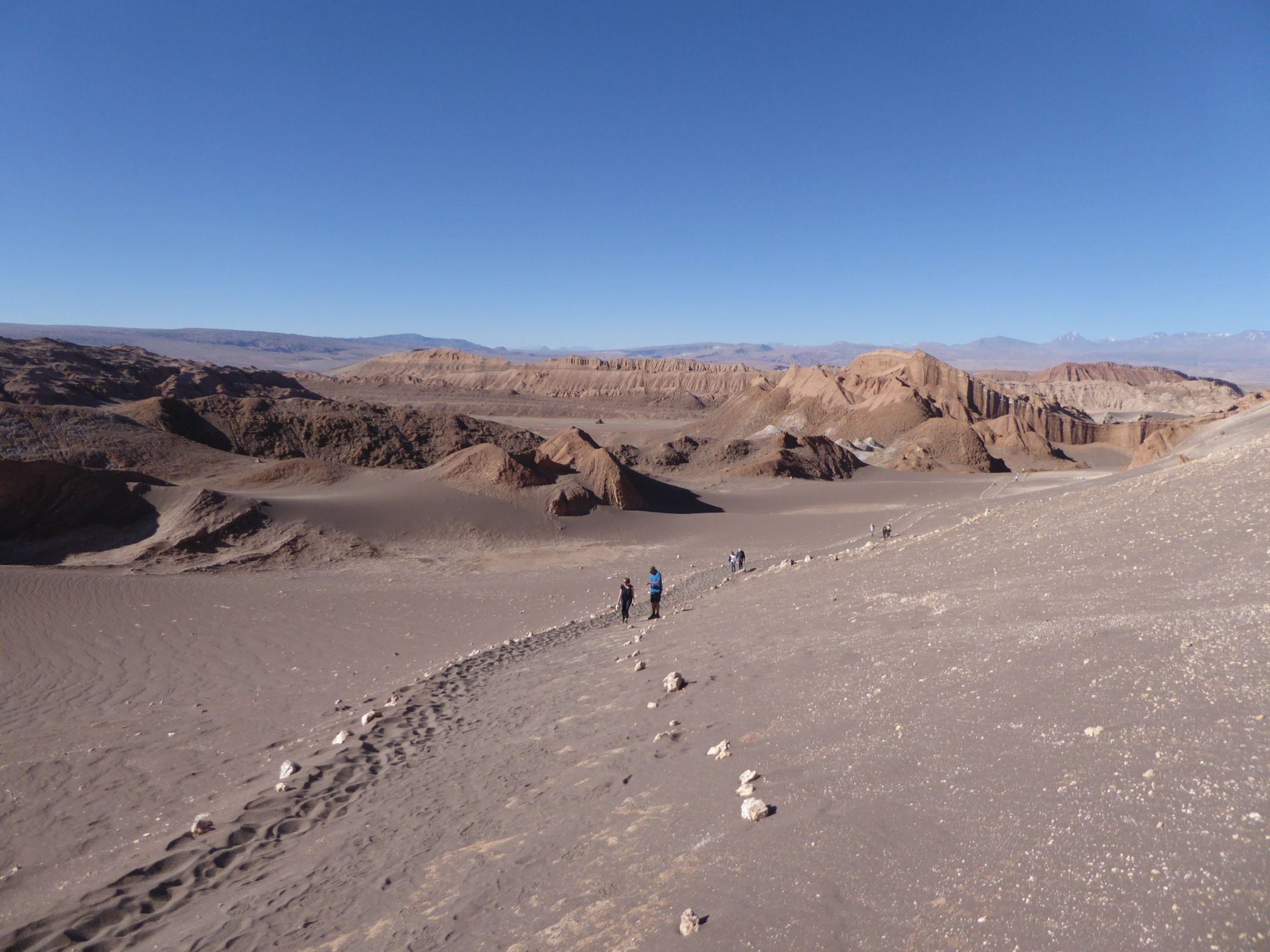 The Valley of the Moon in the Atacama Desert. Known for its